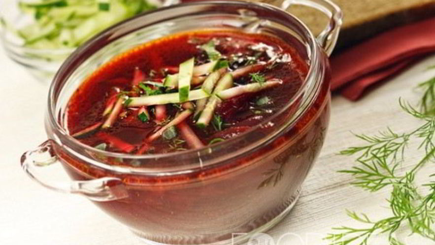 Рецепт свекольника со шпинатом