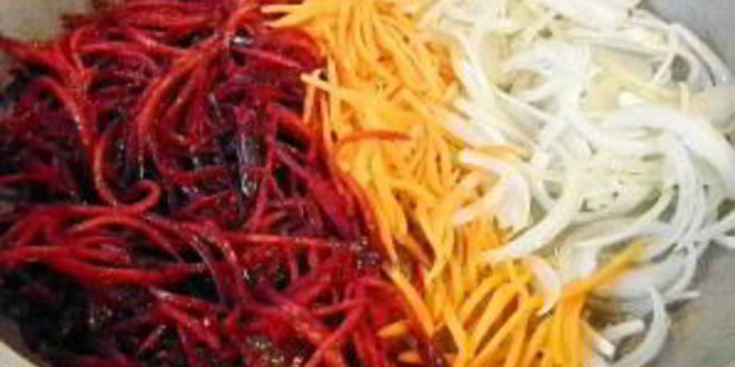 Рецепт вегетарианского свекольника