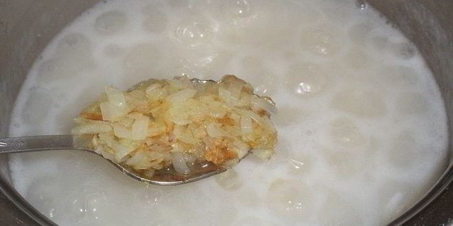 Рецепт рисова-сырного суп-пюре