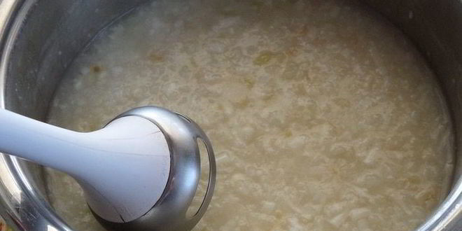 Рецепт рисова-сырного суп-пюре