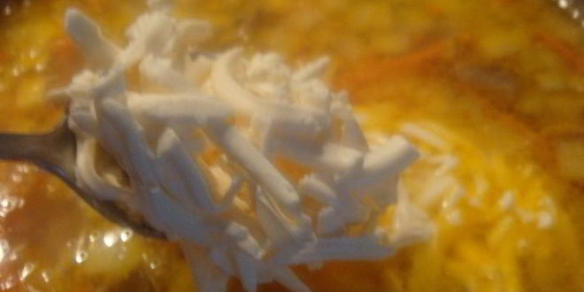 Рецепт сливочно-сырного суп с шампиньонами