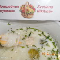 Рецепт Супа сырного с фрикадельками и кедровыми орешками