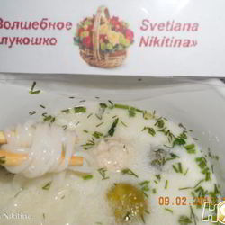 Рецепт Супа сырного с фрикадельками и кедровыми орешками