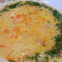 Рецепт Сырного супа с колбасой