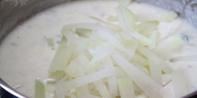 Рецепт сырного супа с кольраби