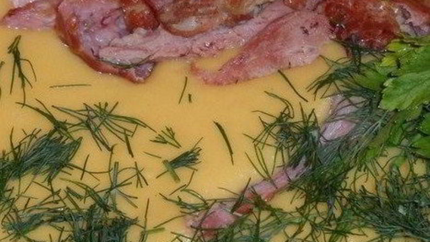 Рецепт сырного супа с копчеными ребрами