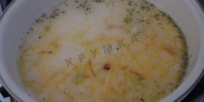 Рецепт сырного супа с куриными фрикадельками
