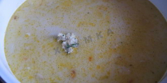 Рецепт сырного супа с куриными фрикадельками