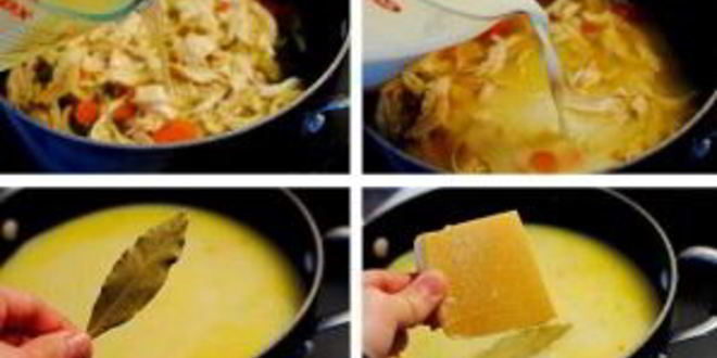 Рецепт сырного супа с курицей и рисом