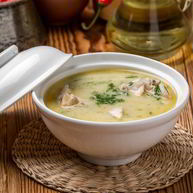 Рецепт Сырного супа с курицей и зеленью