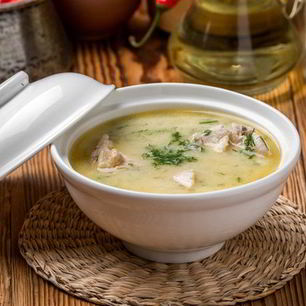 Рецепт Сырного супа с курицей и зеленью
