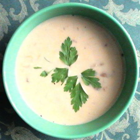 Рецепт Сырного супа с лесными грибами