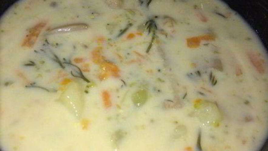 Рецепт сырного супа с шампиньонами и брокколи