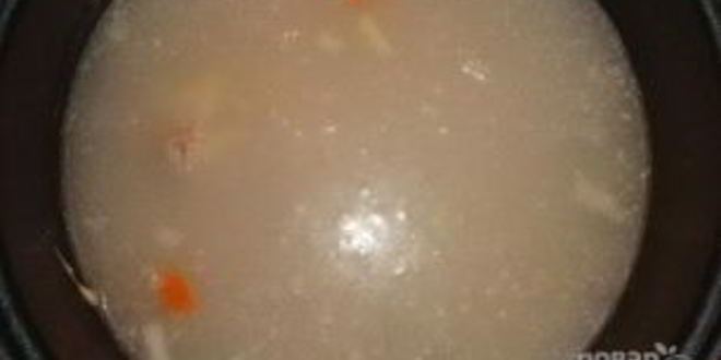 Рецепт сырного супа со свининой в мультиварке