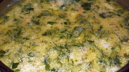 Рецепт Сырного супчика Морского