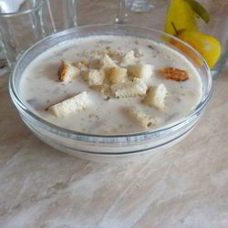 Рецепт Сырного супчика с грибами и гренками