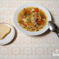 Рецепт Сытного супа из телячьего сердца