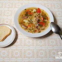 Рецепт Сытного супа из телячьего сердца