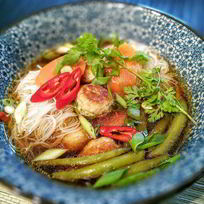 Рецепт Тайского супа с фрикадельками