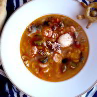 Рецепт Средиземноморской ухи с гриссини Жил отважный капитан