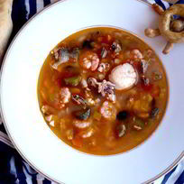 Рецепт Средиземноморской ухи с гриссини Жил отважный капитан