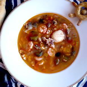 Рецепт Средиземноморской ухи с гриссини Жил отважный капитан