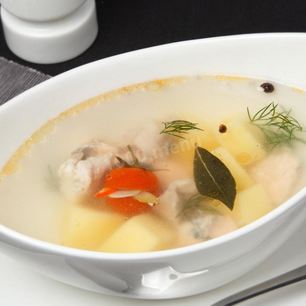 Рецепт Тройной царской ухи из форели, карася и стерляди