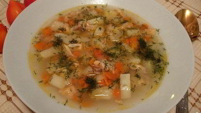 Рецепт Ухи из головы семги