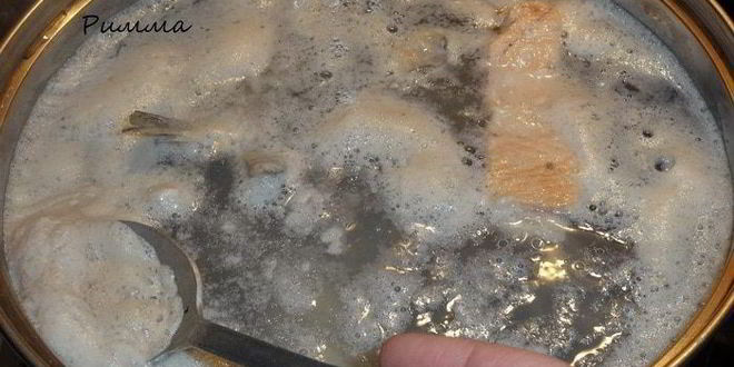 Рецепт ухи из щучьих голов с икрой