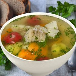 Рецепт Ухи из щуки с помидорами