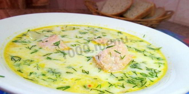 Рецепт ухи по-фински из форели со сливками