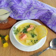 Рецепт Ухи по-фински со сливками с лососем