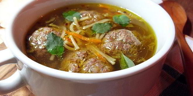 Рецепт вермишелевого супа с гречневыми фрикадельками