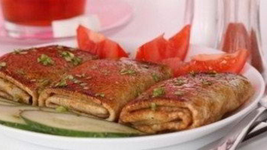 Рецепт блинных конвертиков с курицей