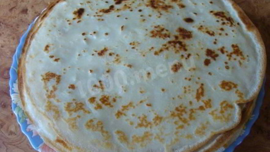 Рецепт блинчиков из теста с яблоками без начинки