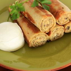 Рецепт Блинчиков с мясом и грибами