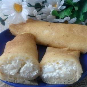 Рецепт Блинчиков с творогом в мультиварке