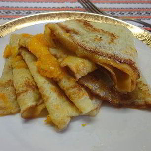 Рецепт Блинчиков в апельсиновой карамели