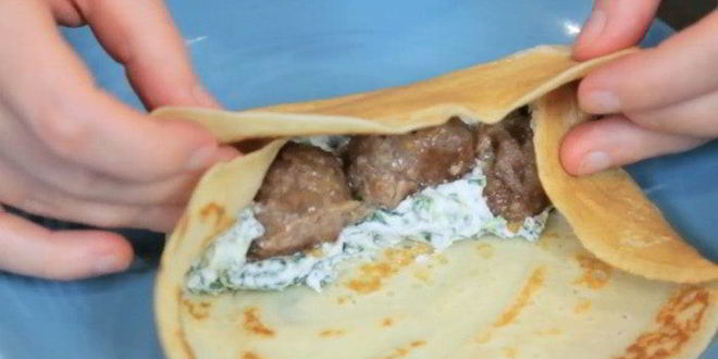 Рецепт блинов-каннеллонь