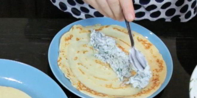 Рецепт блинов-каннеллонь