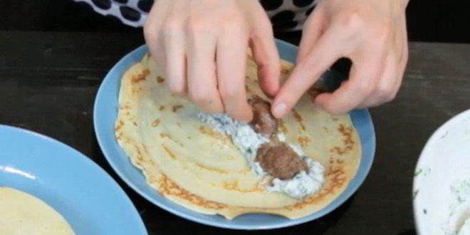 Рецепт блинов-каннеллонь