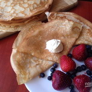 Рецепт Блинов классических на молоке