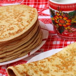 Рецепт Блинов на манке с дрожжами