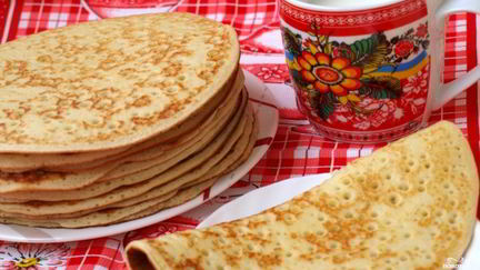 Рецепт Блинов на манке с дрожжами