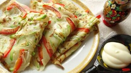 Рецепт Блинов с припеком