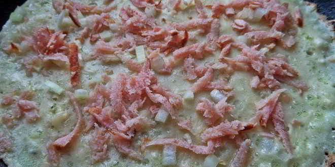 Рецепт блинов с сыром и мясным припеком