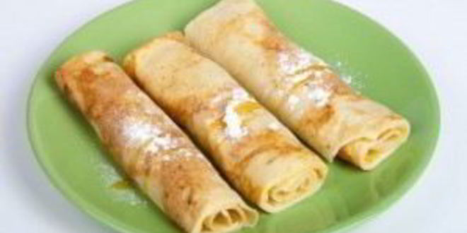 Рецепт блинов с яблочным припеком