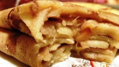 Рецепт Блинов с яблоками