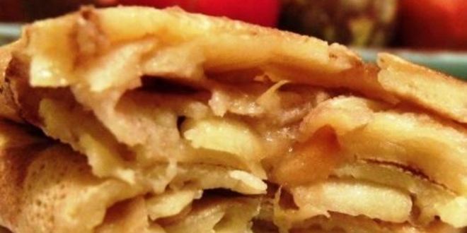 Рецепт блинов с яблоками