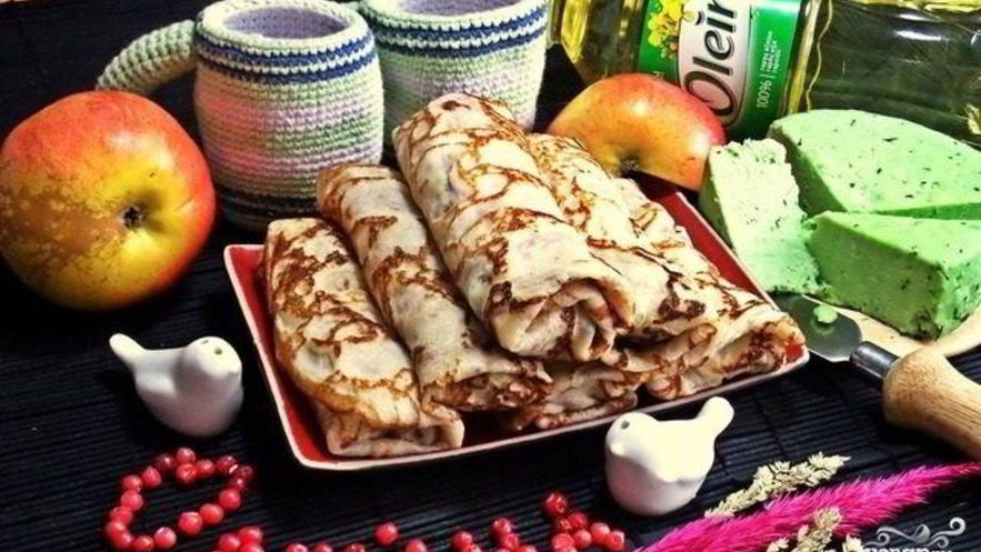 Рецепт блинов со скумбрией